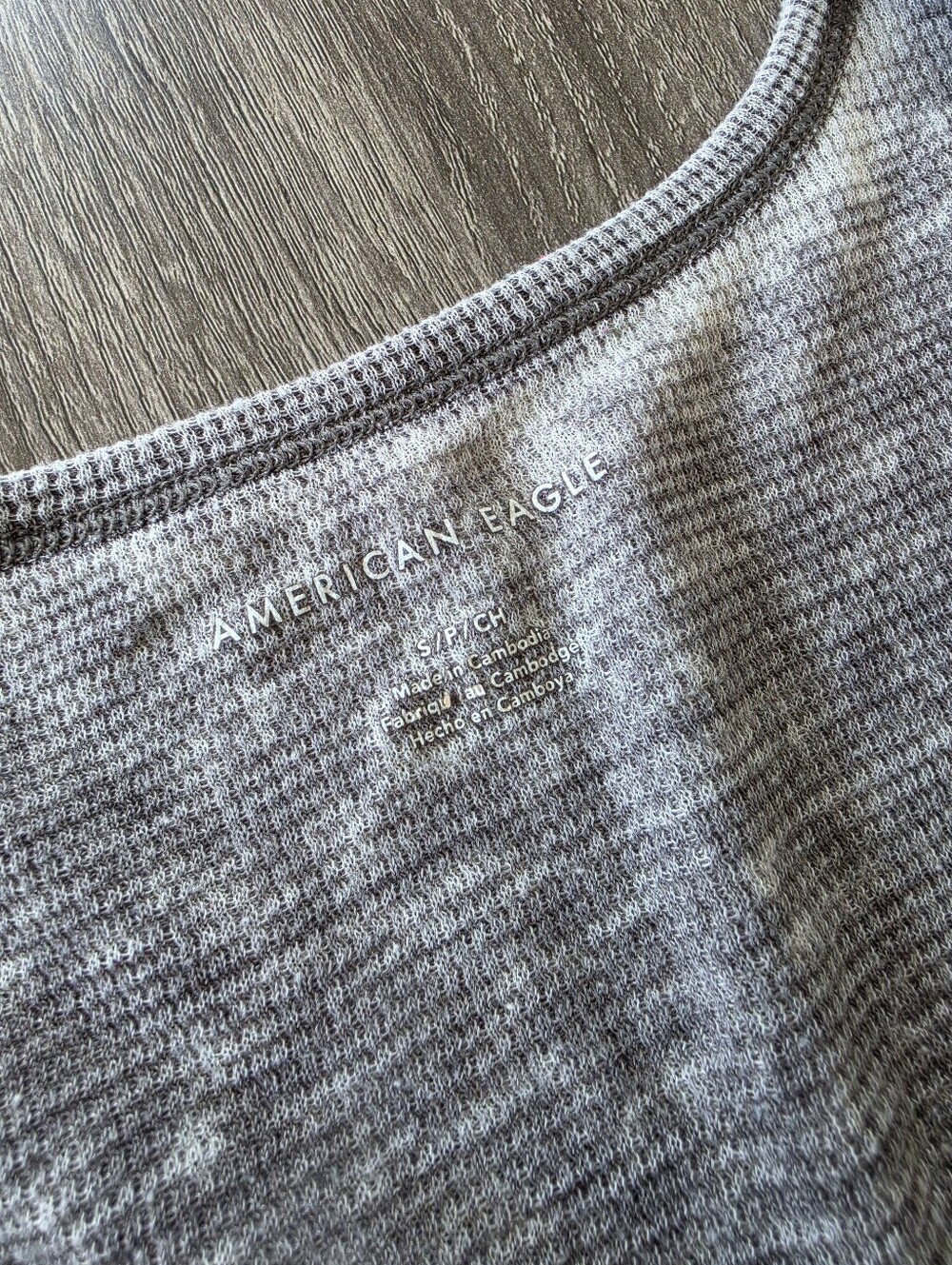 American Eagle Waffle Knit Tank Top - Picture 2 of 4